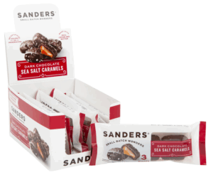 Sanders Dark Chocolate Sea Salt Caramel 3 Piece 1.5oz 8ct